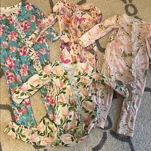 18 month Sweet Honey and Posh Peanut zippie sleepers